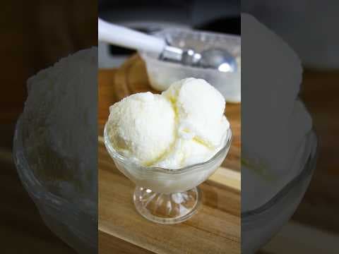 材料2つ！牛乳アイス作り方！#food