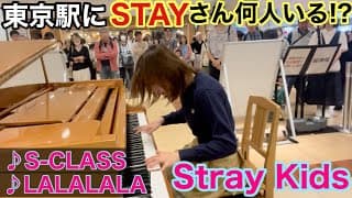 ファンミ翌日に東京駅でStray Kids弾いたらSTAYさんと遭遇できるか検証してみた‼️(S-CLASS/ LALALALA)