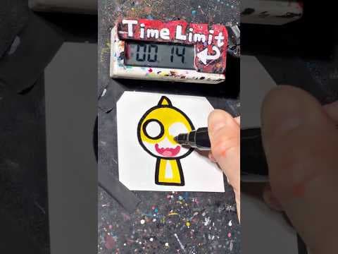 【ASMR】Drawing BabyShark(Sprunki) in 40Sec