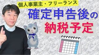 確定申告後の納税計画、個人事業主・フリーランスの所得税、消費税、個人住民税、個人事業税、国民健康保険保険料の納税時期【静岡県三島市の税理士】