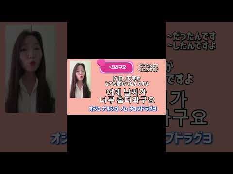 韓国語フレーズ「~したんですよ」 #韓国語勉強 #韓国語 #韓国語講座