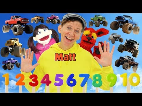 Monster Truck Colors | How Many Do You See? Song | Dream English Kids