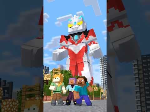 マイクラ世界のウルトラマンアーク　#shorts