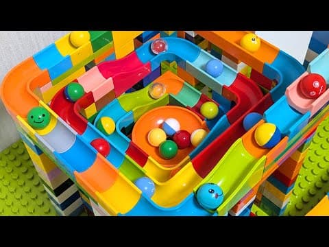 Satisfying Block Coaster ☆ High elevator & mortar spiral loop course