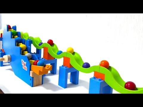 Marble Run Race ☆ TrixTrack Wave Slope  colorful Original course