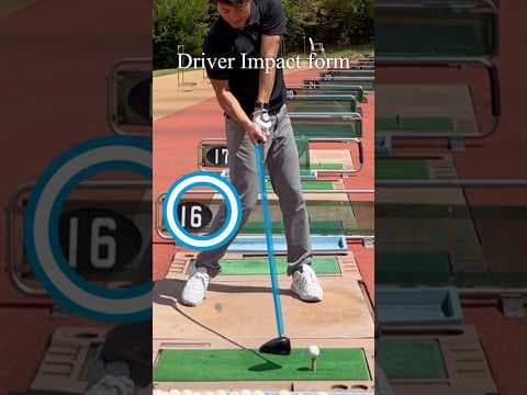 driver Impact form !!ドライバーのインパクトはこう！#golf #ゴルフ#골프 #shorts