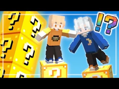 【VRフルトラ】ラッキーブロックタワーでPVP対決！？【マインクラフト】