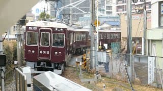 阪急6000系6012F 塚口行き 阪急伊丹線 塚口駅