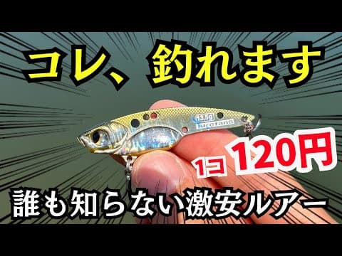 クロダイが爆釣！誰も知らない1個120円のルアーがヤバすぎた