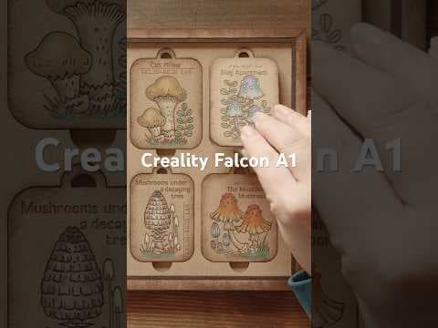 Creality Falcon A1を使って板塗り絵のできるオーナメント #creality  #CrealityFalcon #FalconA1