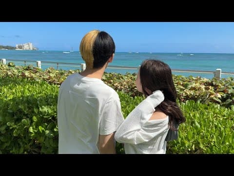 2人でハワイ旅行にきました