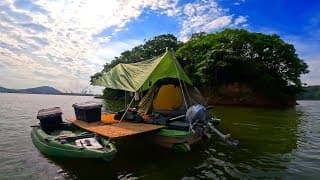 海の上に家を建てて大物を釣ったよ！