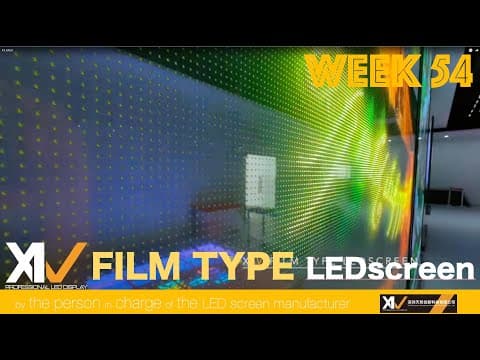 【 #LEDビジョンメーカー 担当者が紹介する】フィルムタイプ LEDscreen