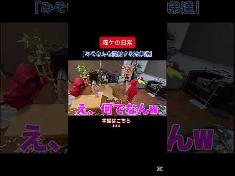 [森ケの日常]みそきんを開封する姉弟達。　#short #森ケの日常