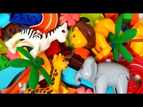 Satisfying Building Blocks Marble Run So cute! A 3D coaster filled with animals!