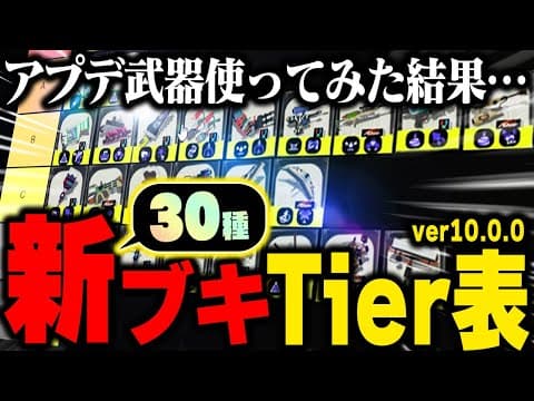 【解説】アプデ後に追加された新武器最強ランキング！！【Splatoon3 スプラトゥーン3】【アプデ】