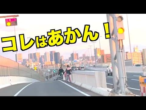 うっかり自転車で高速を逆走する外国人を助けたい！