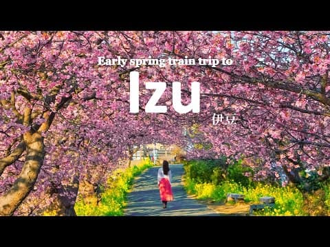 Early Spring Train Trip to Izu from Tokyo | Kawazu & Ito | JAPAN TRAVEL VLOG