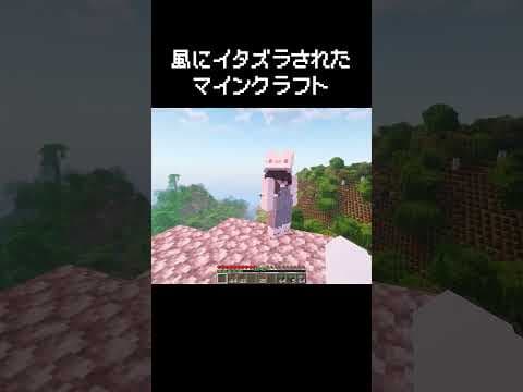 マイクラの風にイタズラされる瞬間