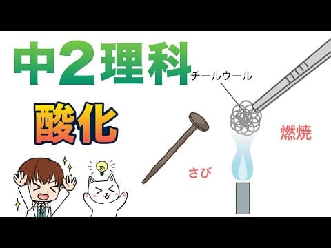 【中２理科】酸化（燃焼・さび）【化学動画９】