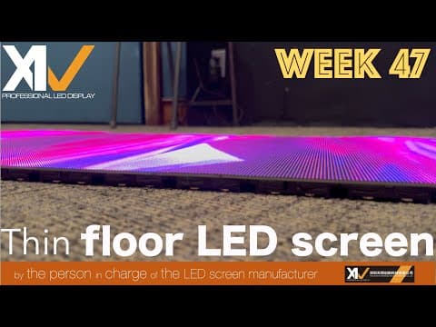 【 #LEDビジョンメーカー 担当者が紹介する】Thin floor LEDscreen