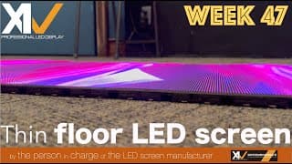 【 #LEDビジョンメーカー 担当者が紹介する】Thin floor LEDscreen