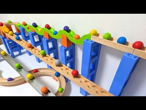 Marble Run Race☆TrixTrack Wave Slope 5-layer course
