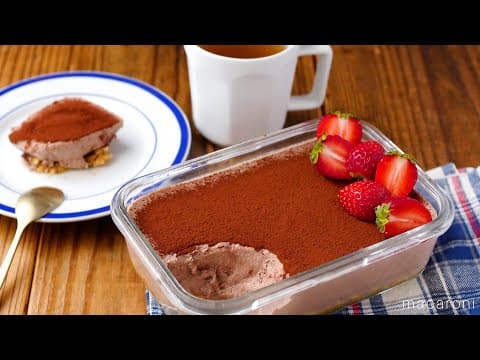 【スコップチョコムース】簡単スイーツ！鍋で混ぜて固めるだけのお手軽レシピ