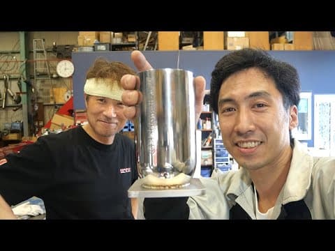 マツスピのマフラーを使って溶接のプロにTIG溶接を教えてもらう！