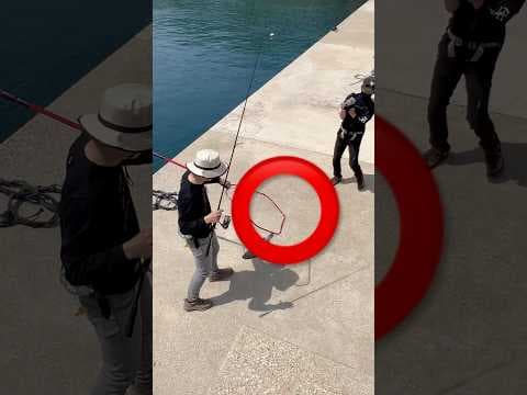 堤防でやらかす釣りプロ #釣り #fishing