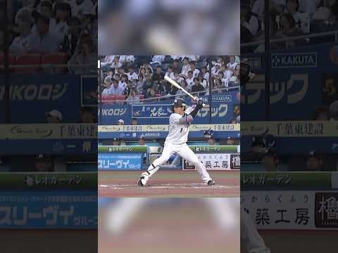 【ノーステップ藤原】スローカーブを捉えて今季2号ソロ！#chibalotte