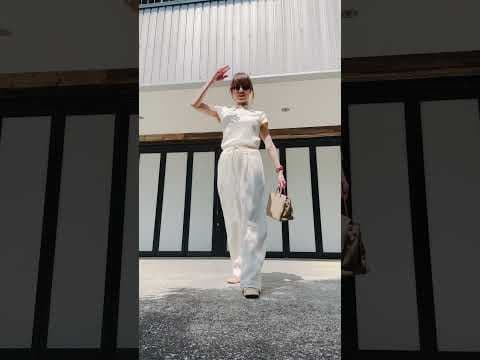 高岡早紀の本日の私服｜お天気がいい日のホワイトコーデ☀️