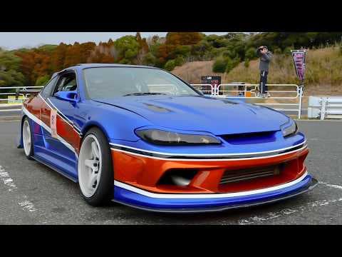 映画の見過ぎだろwww成金が乗る総額850万円のドリ車シルビアS15。550馬力SR20→RB25改26載替、TD06タービン、LINK制御、リアルワイスピモナリザ仕様。