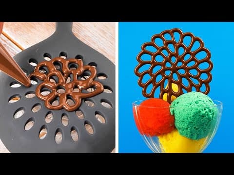 デザートをチョコレートの傑作で飾ろう！