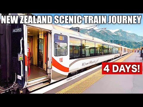 🇳🇿4 DAYS on New Zealand’s First Class Train Journey (Auckland→Christchurch) | Kiwi Rail