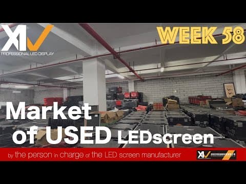 【 #LEDビジョンメーカー 担当者が紹介する】Market of USED LEDscreen