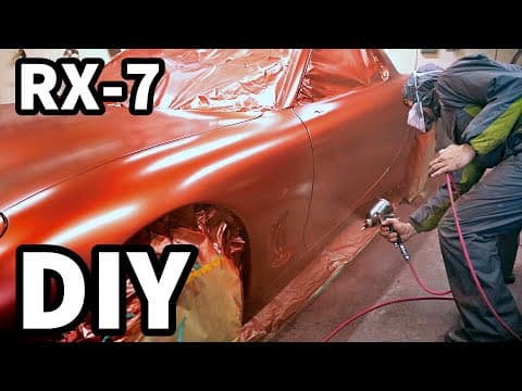 【全塗装】ズタボロボディを新色で塗ったら新車の仕上がりになった！【#50 Mazda RX-7 FD3Sレストア】