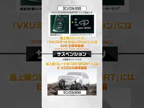 【比較】中古車市場でも人気のランクル100と最新モデルランクル300を比較検証！#shorts