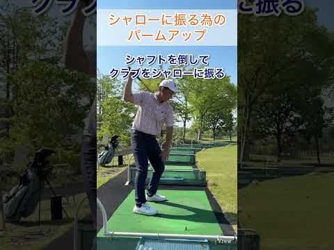 シャローに振る為のパームアップ#ゴルフ #ゴルフスイング基本 #ゴルフスイング #ゴルフレッスン