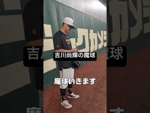 ピッチャー吉川尚輝「魔球いきます！」 #shorts