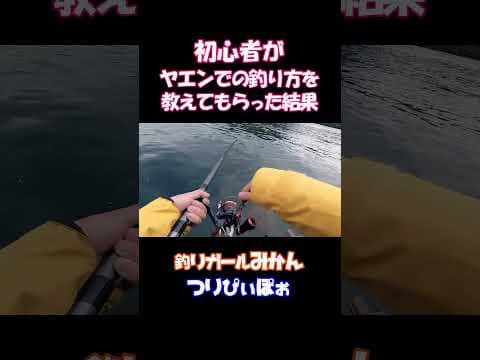 【春イカ】初心者がヤエンでの釣り方を教えてもらった結果… #shorts  #釣り #アオリイカ