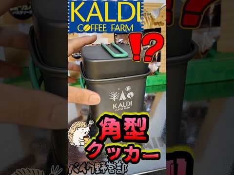 【新発売】KALDIおしゃれキャンプ道具！？2300円 スクエアクッカー《カルディ 角型 高コスパ キャンツー キャンプギア ソロキャンプツーリング アウトドア 軽量 コンパクト UL 初心者》