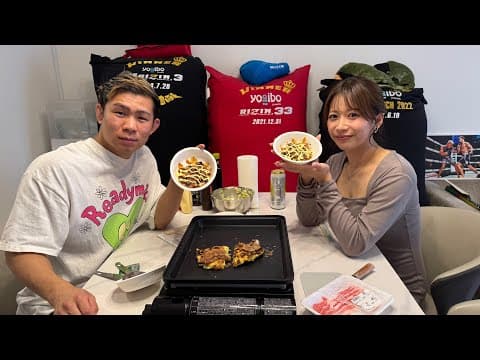 7年間推し続けてるラウンドガールとお好み焼き作りながら色々聞いてみた