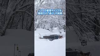 【凍死？】-7℃の雪山で寝袋だけで寝てみた結果