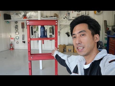 使い勝手が悪い中華製の激安油圧プレスを魔改造する