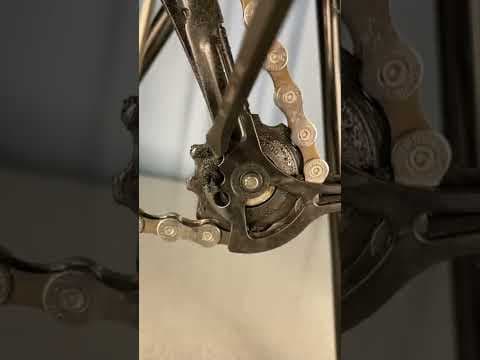 【気分爽快】みてて気持ちいい自転車のプーリーの汚れ落とし