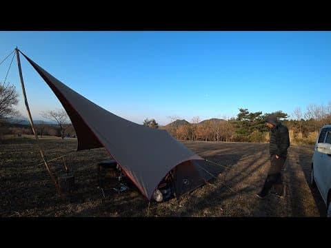 寒の戻りを熱々のシチューで迎え撃つソロキャンプ【solo camping #52】