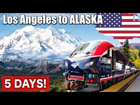 🇺🇸5 DAYS Los Angeles to Alaska by American Luxurious Train