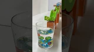 Marble Run ASMR ☆ Wave Slope & Trix Trac, glass with water #shorts #marblerun @marblerunone