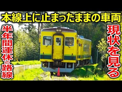 【現場に残された車両】半年間運休が続く路線の現状を見に行きました。
